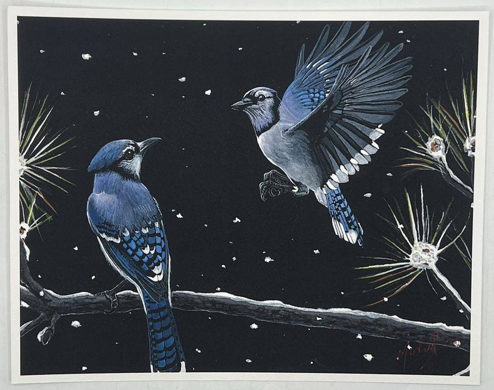 Blue Jay Pair — loose print